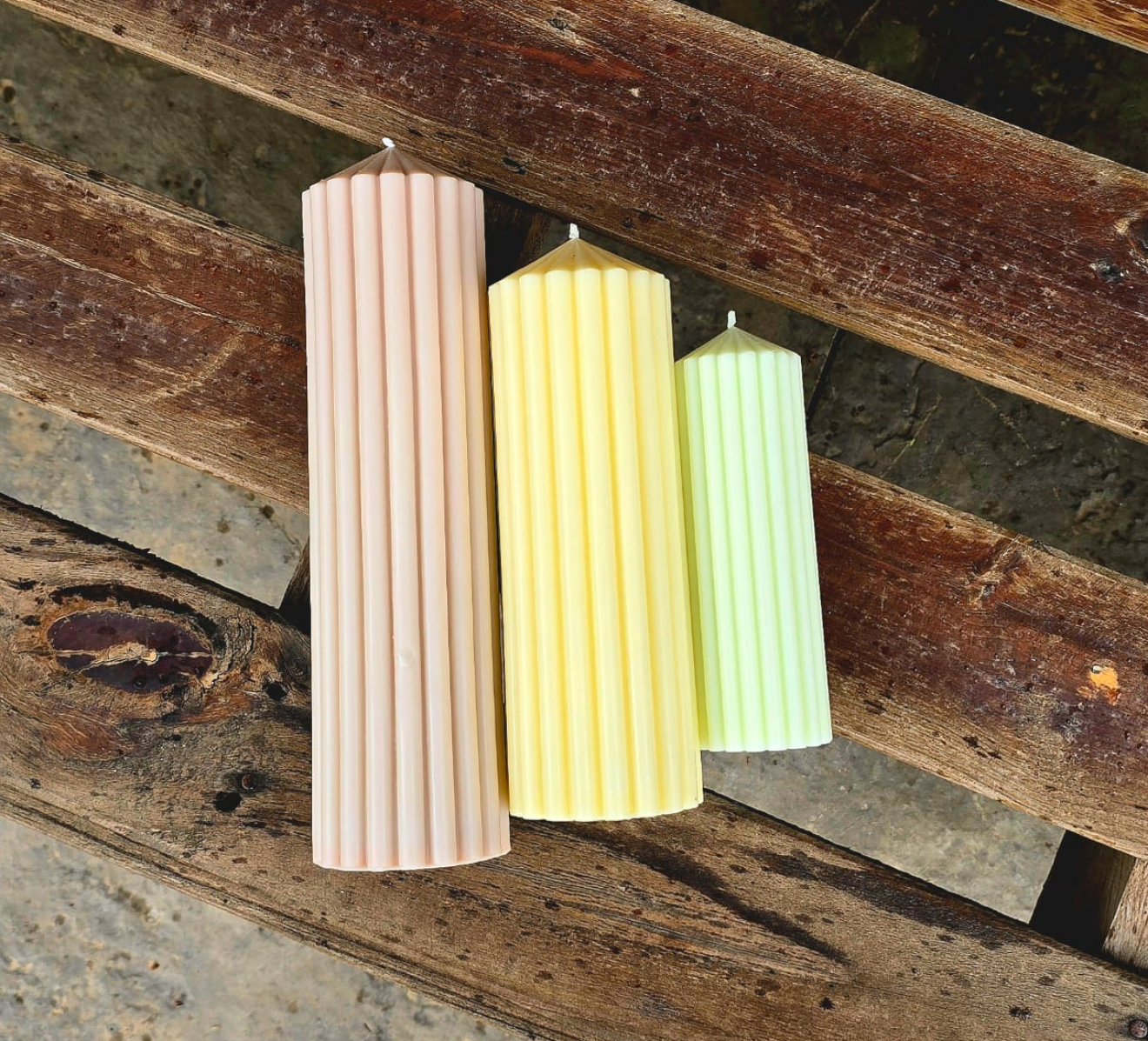 Pillar candle set