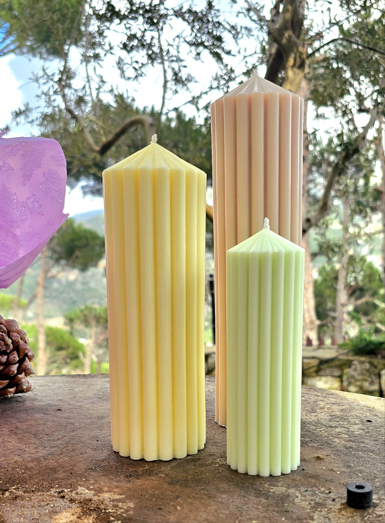 Pillar candle set